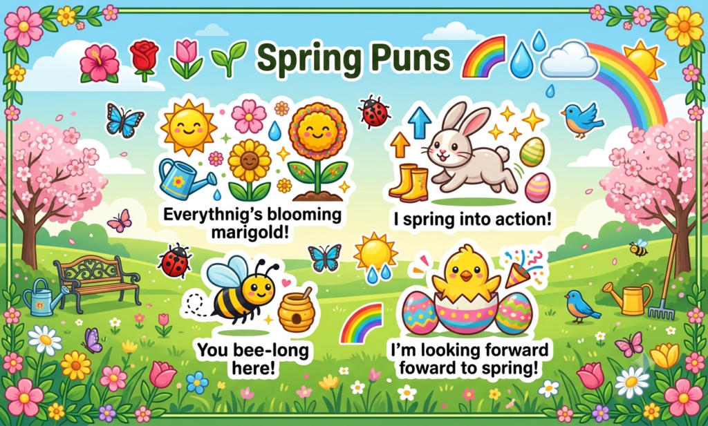 150+ Spring Puns – Funny, Cute & Clean (2026) spring puns
