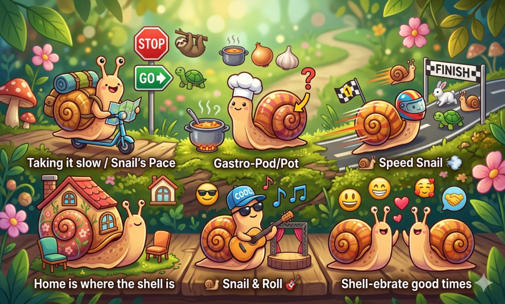 150+ Snail Puns – Funny, Cute & Clean (2026) snail puns