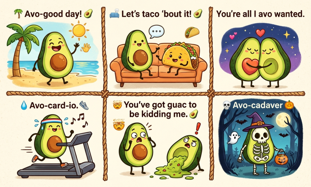 avocado puns