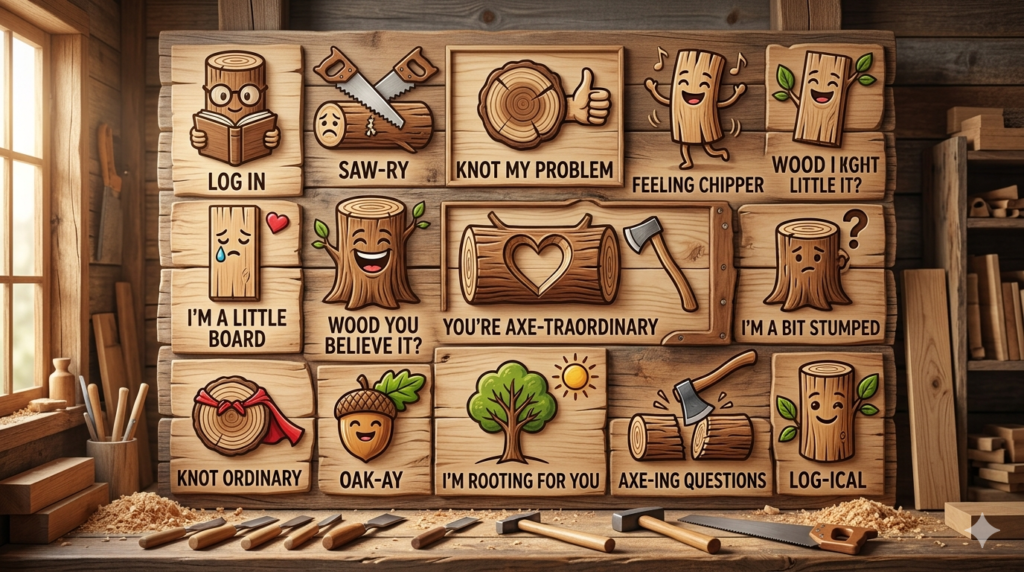 150+ Wood Puns – Funny, Cute & Clean (2026) wood puns