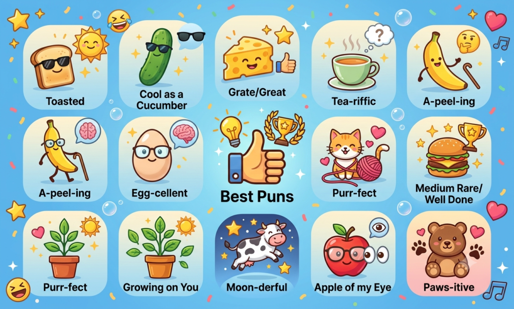 150+ Best Puns – Funny, Cute & Clean (2026) best puns