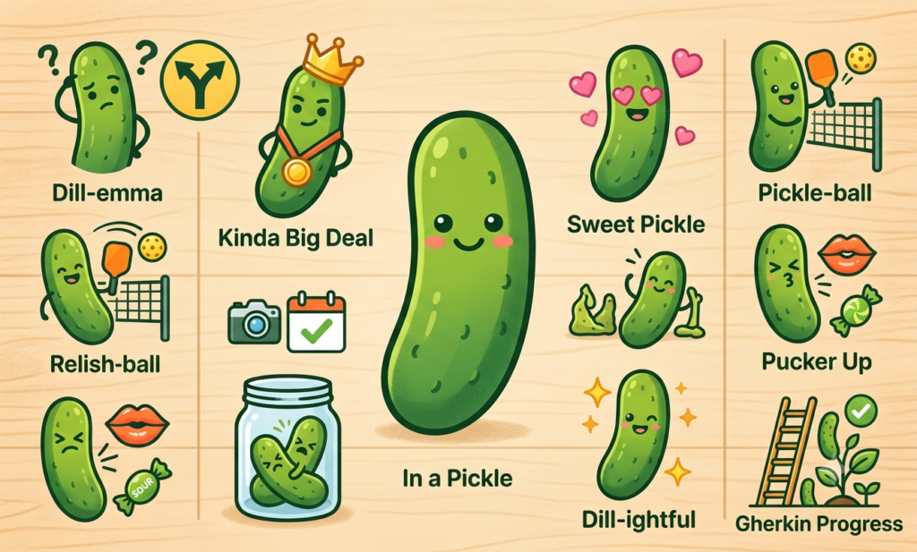 150+ Pickle Puns – Funny, Cute & Clean (2026) pickle puns