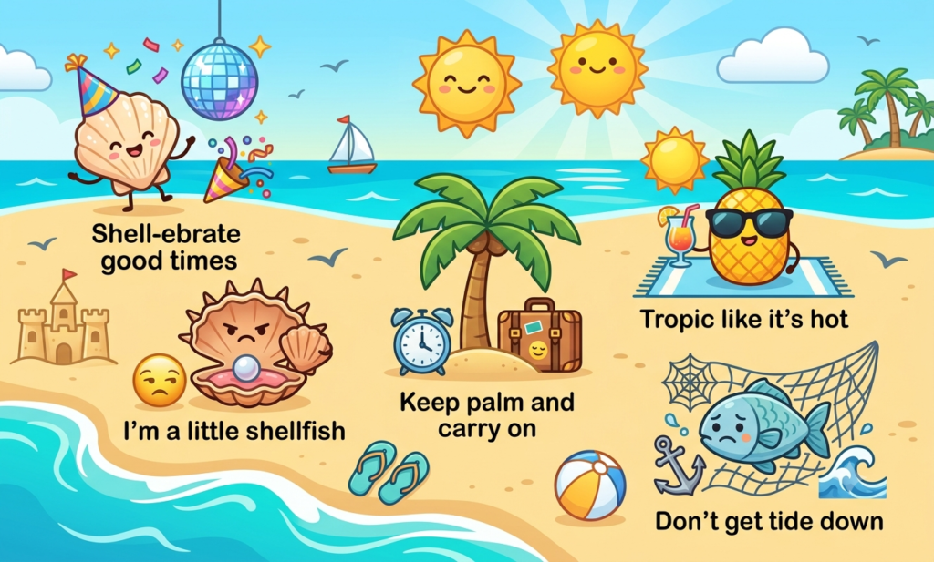 150+ Beach Puns – Funny, Cute & Clean (2026) beach puns